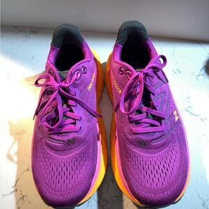 New Balance Purple and Yellow Athletic Sneakers